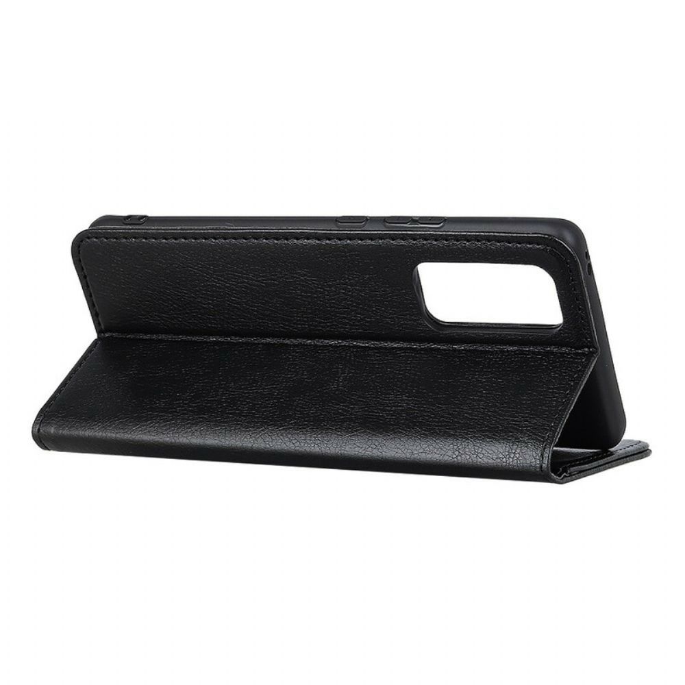 Schutzhülle Für Samsung Galaxy S20 FE Flip Case Elegance Litschi-spaltleder