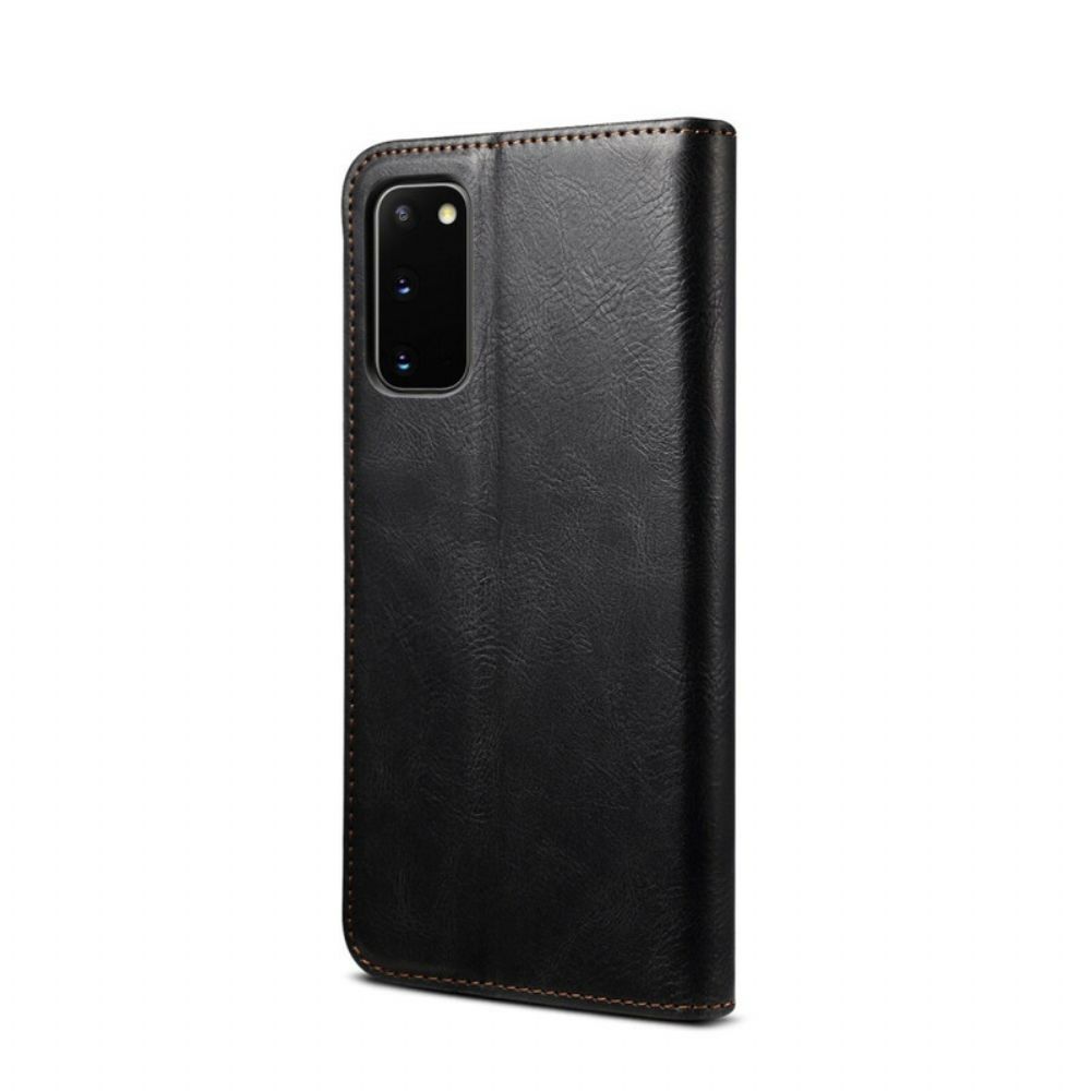 Schutzhülle Für Samsung Galaxy S20 FE Flip Case Gewachstes Kunstleder