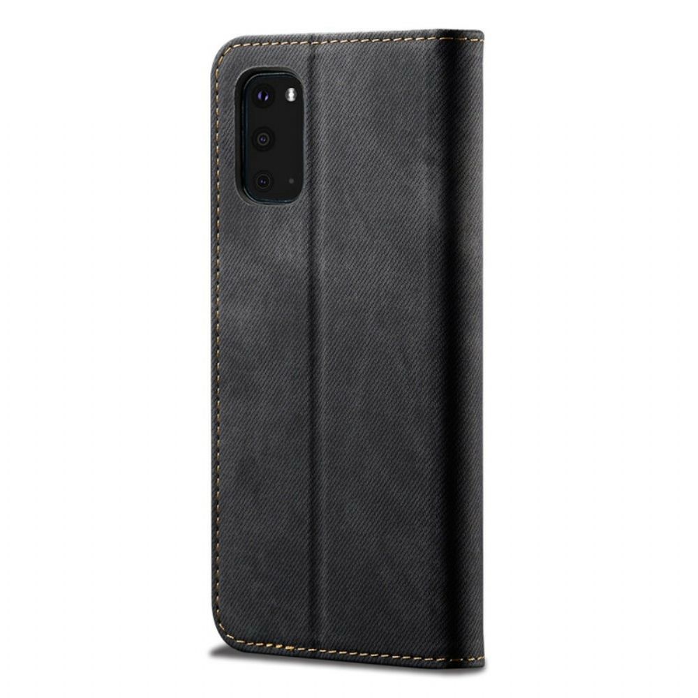 Schutzhülle Für Samsung Galaxy S20 FE Flip Case Jeansstoff