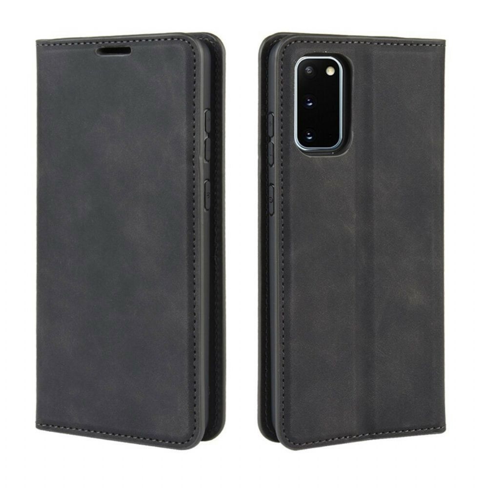 Schutzhülle Für Samsung Galaxy S20 FE Flip Case Weicher Ledereffekt