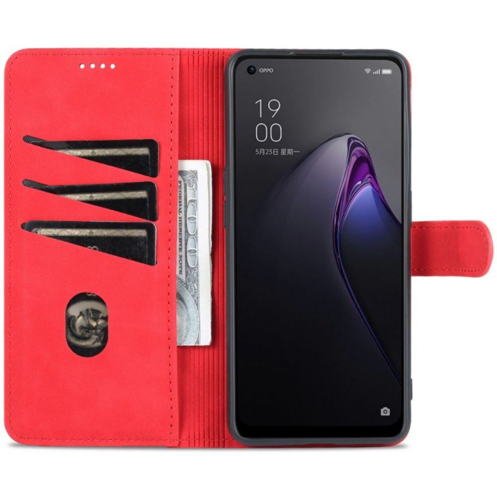 Flip Case Für Oppo Reno 8 Pro Azns-lederstil