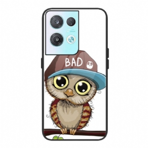 Hülle Für Oppo Reno 8 Pro Bad Owl Panzerglas