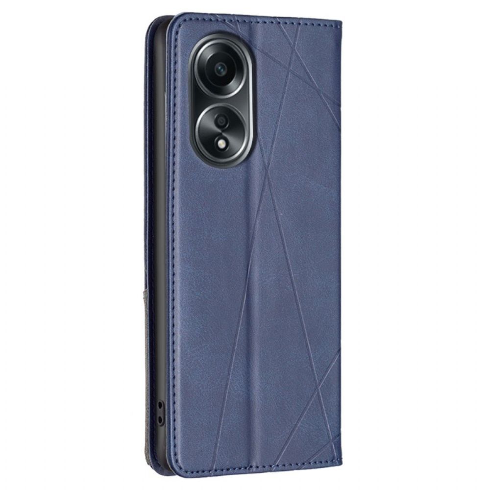 Flip Case Oppo A98 5g Handyhülle Geometrisches Muster