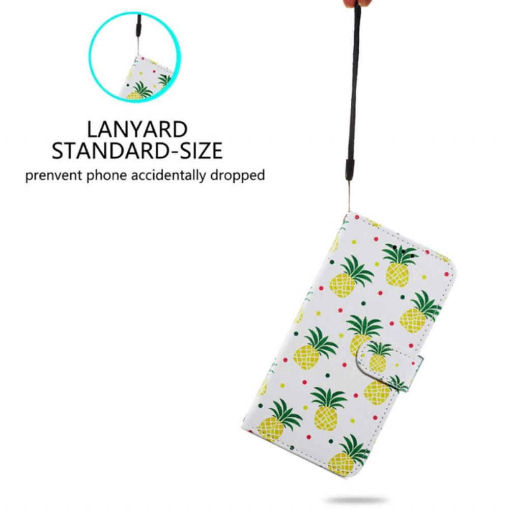 Lederhüllen Oppo A98 5g Handyhülle Ananas Mit Riemen