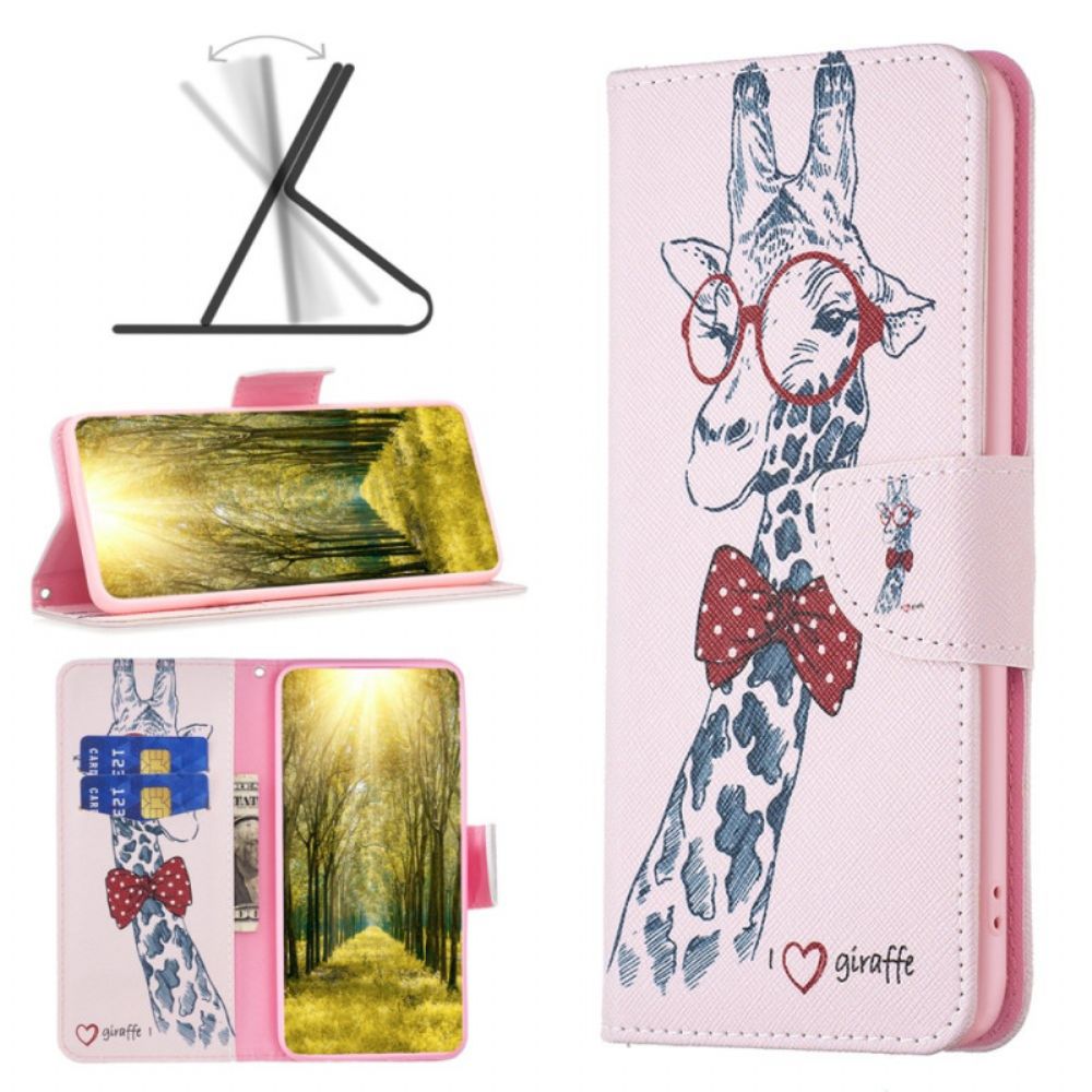 Lederhüllen Oppo A98 5g Handyhülle Intello-giraffe