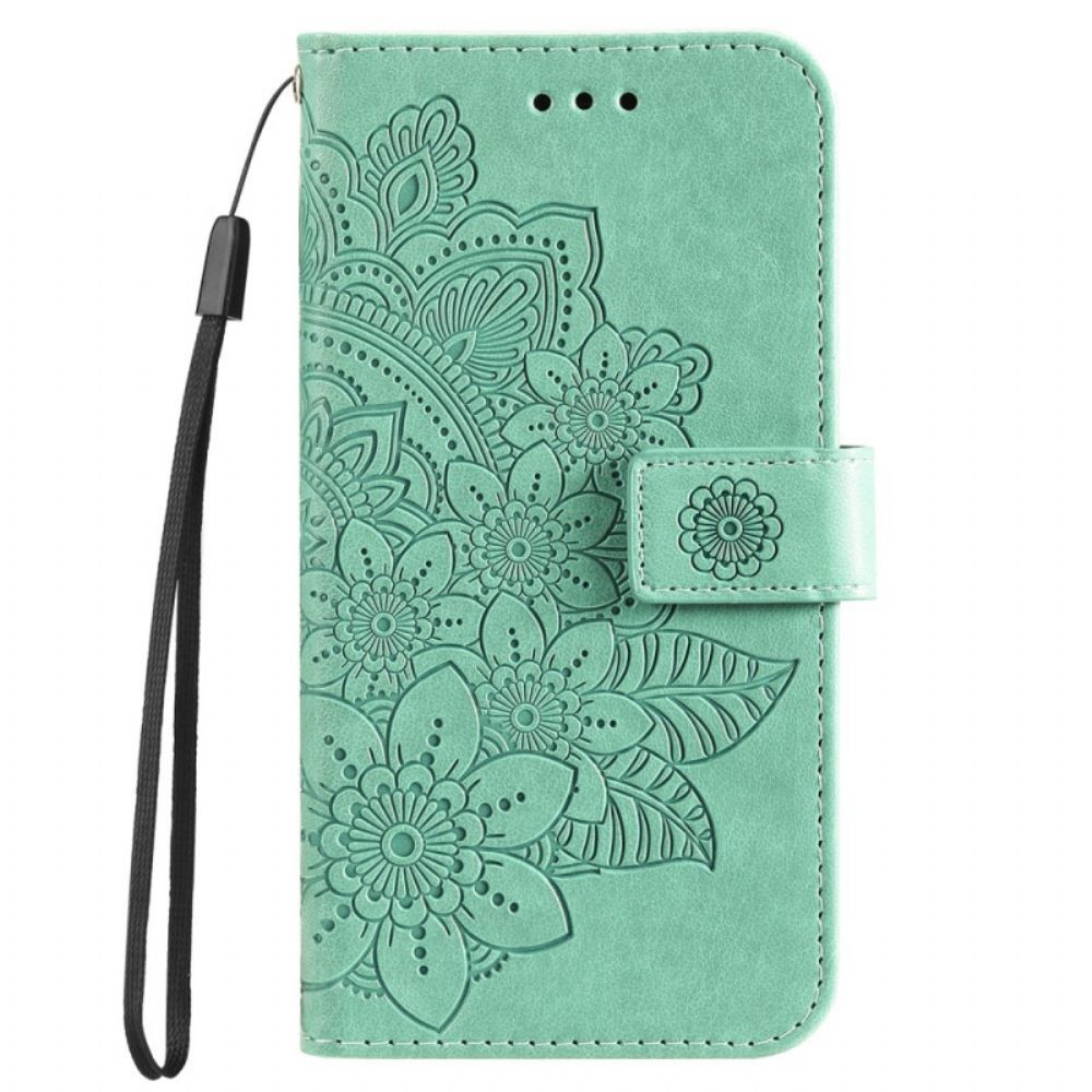 Lederhüllen Oppo A98 5g Mandala-druck Mit Riemen