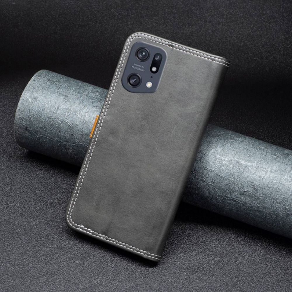 Flip Case Für Oppo Find X5 Pro Binfen Farbband