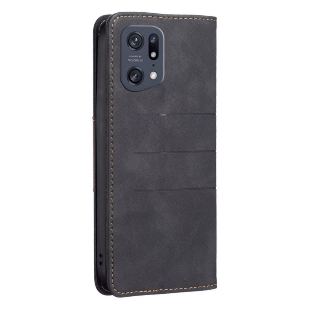 Schutzhülle Für Oppo Find X5 Pro Flip Case Binfen-farbe