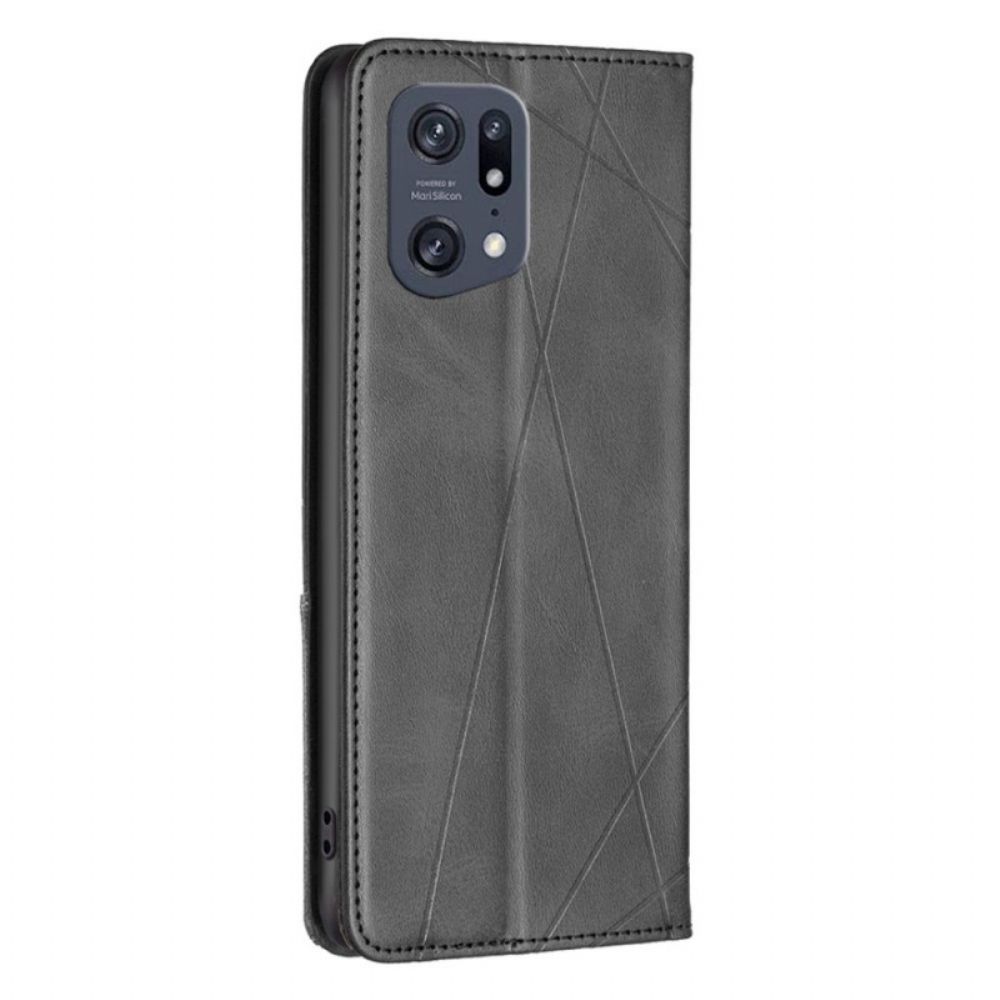 Schutzhülle Für Oppo Find X5 Pro Flip Case Diamanten