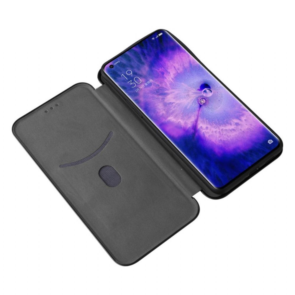 Schutzhülle Für Oppo Find X5 Pro Flip Case Kohlefasertextur