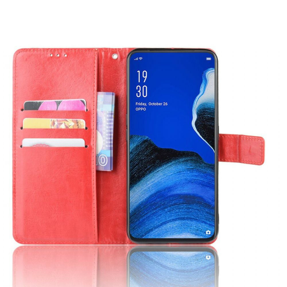 Flip Case Für Oppo Reno 2Z Auffälliges Kunstleder