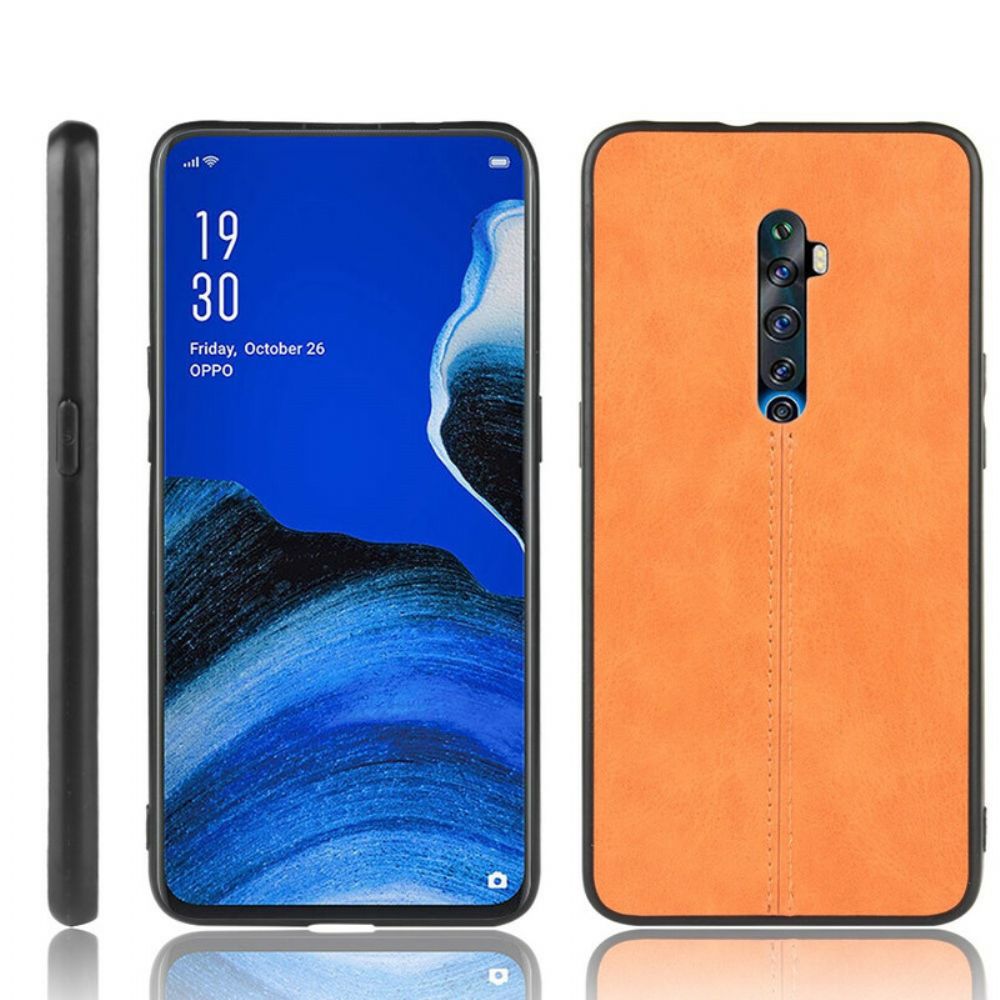 Handyhülle Für Oppo Reno 2Z Style Ledernähte