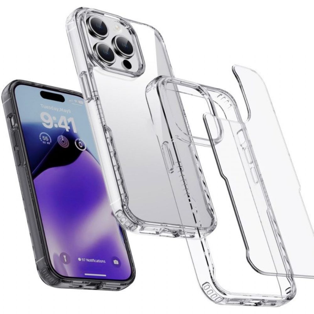 Handyhülle Für iPhone 15 Transparent Getöntes Ipaky