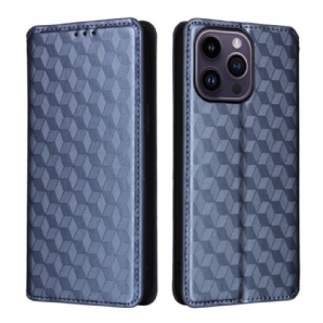 Schutzhülle Für iPhone 15 Flip Case 3d-würfel