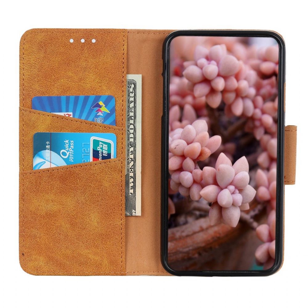 Flip Case Für Samsung Galaxy A03 Vintage Spaltleder