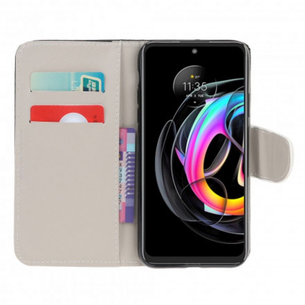 Flip Case Für Motorola Edge 20 Lite Schmetterlinge