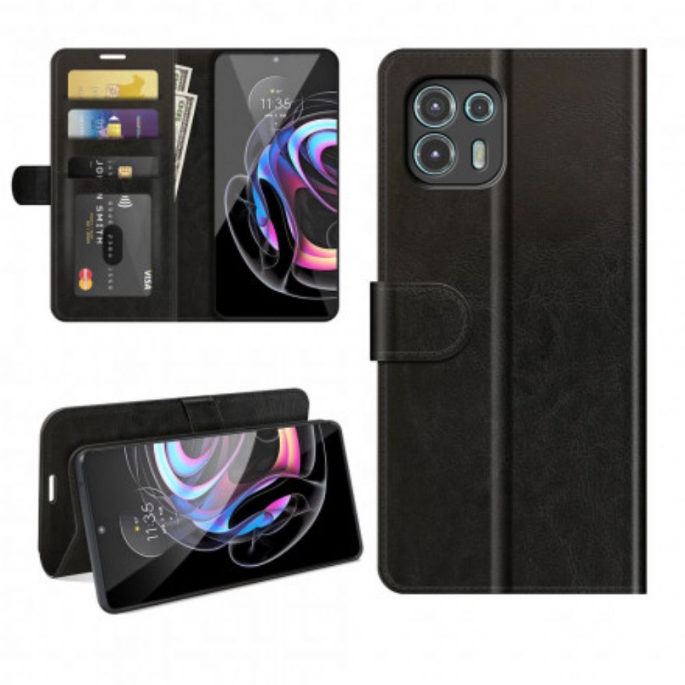 Flip Case Für Motorola Edge 20 Lite Ultra Kunstleder