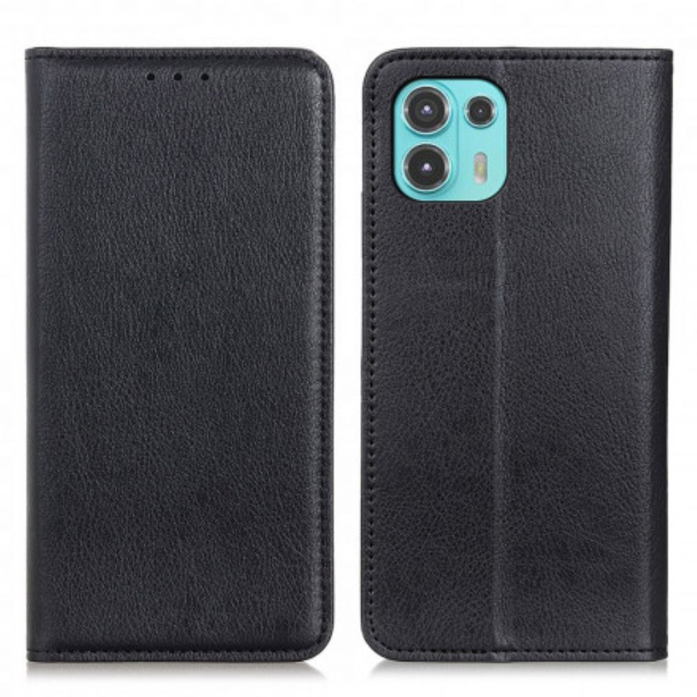 Schutzhülle Für Motorola Edge 20 Lite Flip Case Elegance Litschi-spaltleder