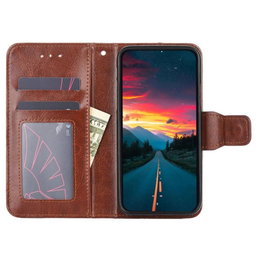 Flip Case Für Oppo Reno 8 Retro Kunstleder