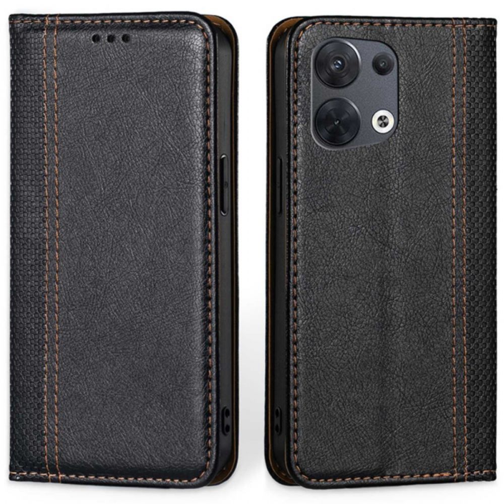 Schutzhülle Für Oppo Reno 8 Flip Case Vintage Kunstleder