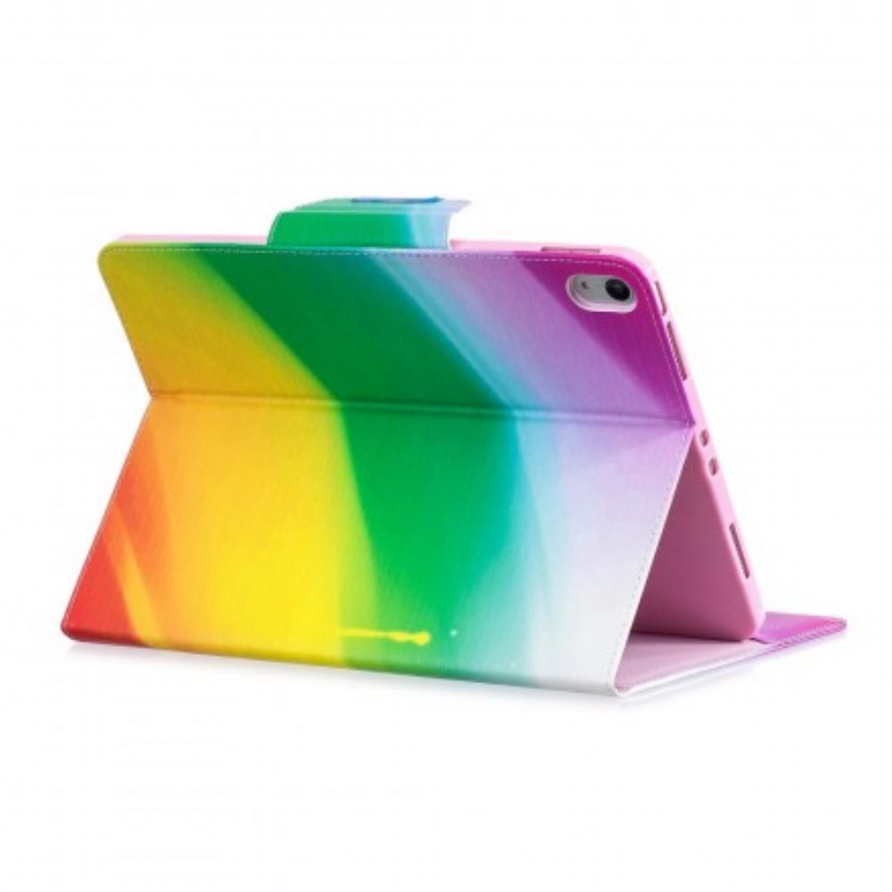 Flip Case Für iPad Air (2024) (2024) / Pro 11" Aquarellstreifen