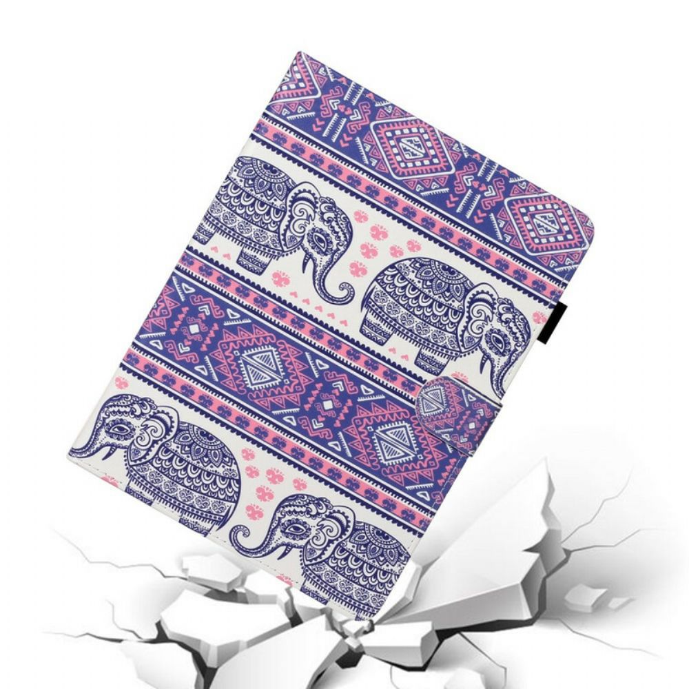 Flip Case Für iPad Air (2024) (2024) / Pro 11" Elefanten-mandala-muster