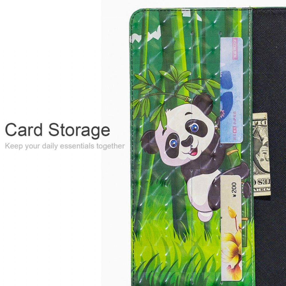 Flip Case Für iPad Air (2024) (2024) / Pro 11" Panda-lichtpunkte