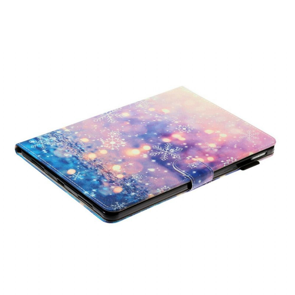 Flip Case Für iPad Air (2024) (2024) / Pro 11" Schneeflocken