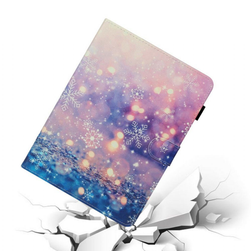 Flip Case Für iPad Air (2024) (2024) / Pro 11" Schneeflocken