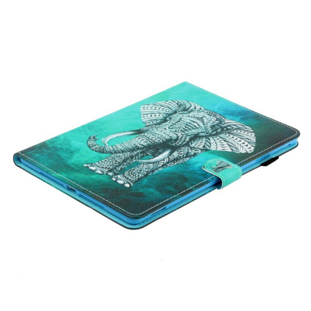 Flip Case Für iPad Air (2024) (2024) / Pro 11" Stammes-elefant