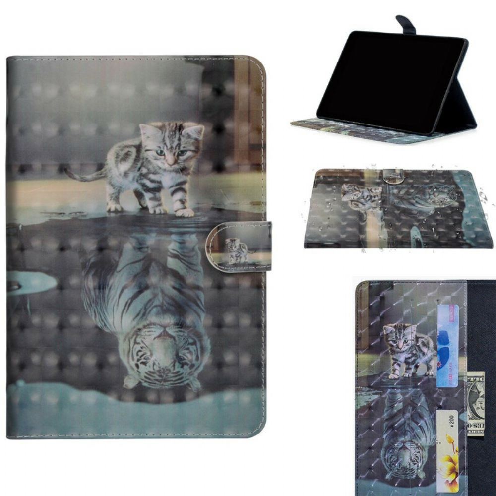 Flip Case Für iPad Air (2024) (2024) / Pro 11" Tigerlichtpunkte