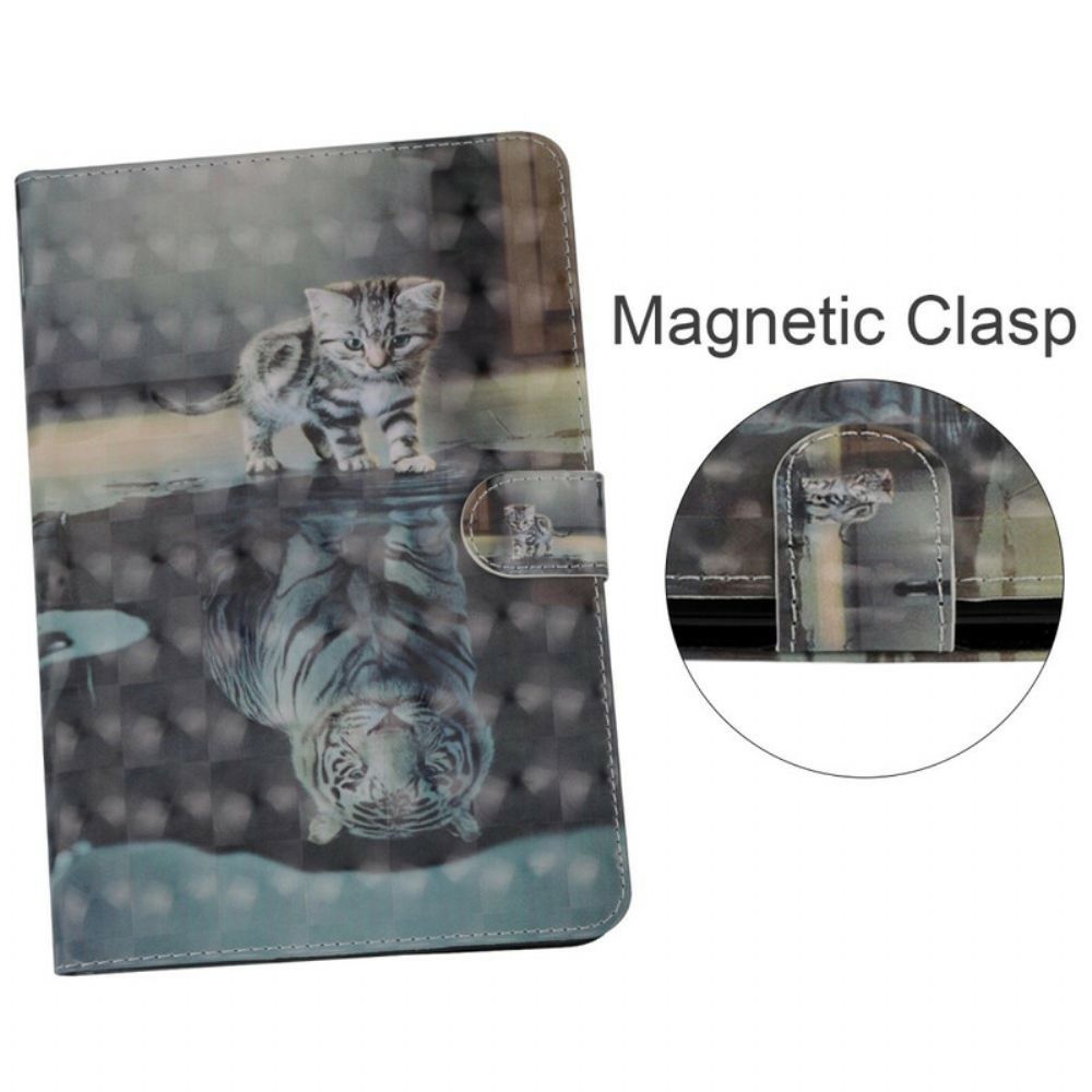 Flip Case Für iPad Air (2024) (2024) / Pro 11" Tigerlichtpunkte