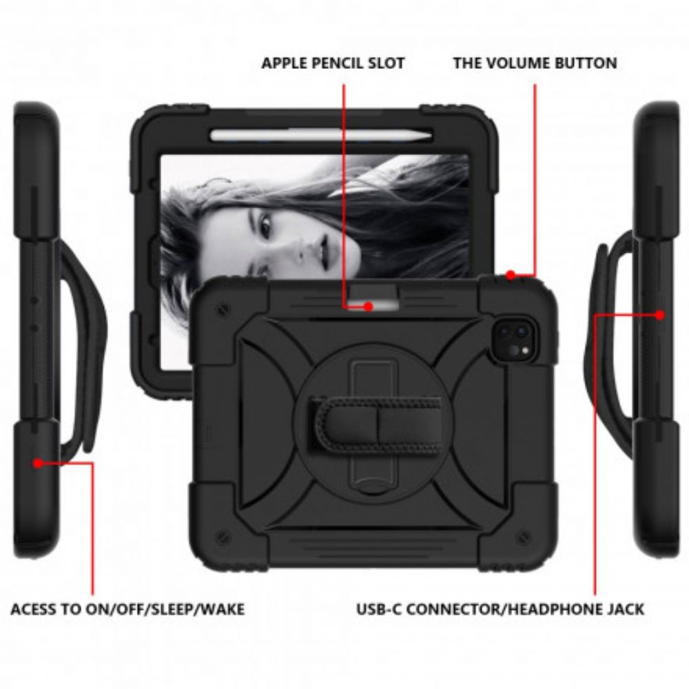 Hülle Für iPad Air (2024) (2024) / Pro 11" Multifunktionaler Maximaler Widerstand