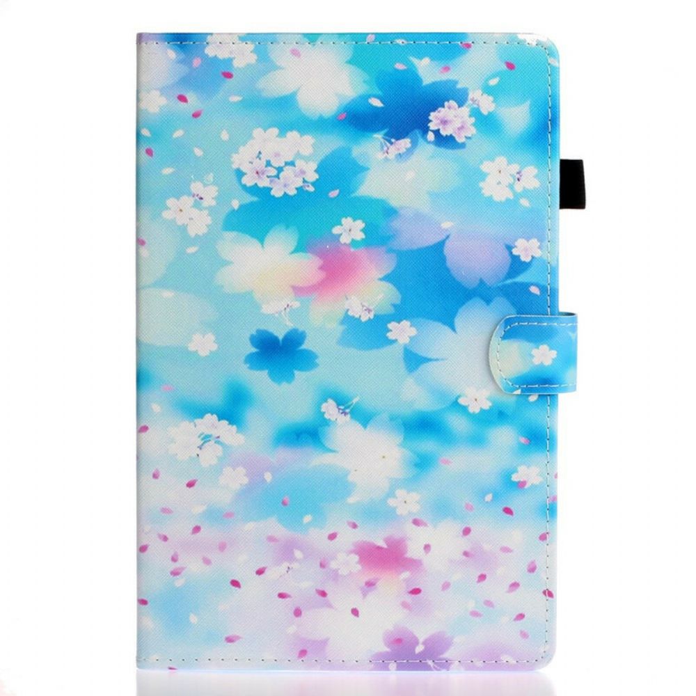 Lederhüllen Für iPad Air (2024) (2024) / Pro 11" Aquarellblumen