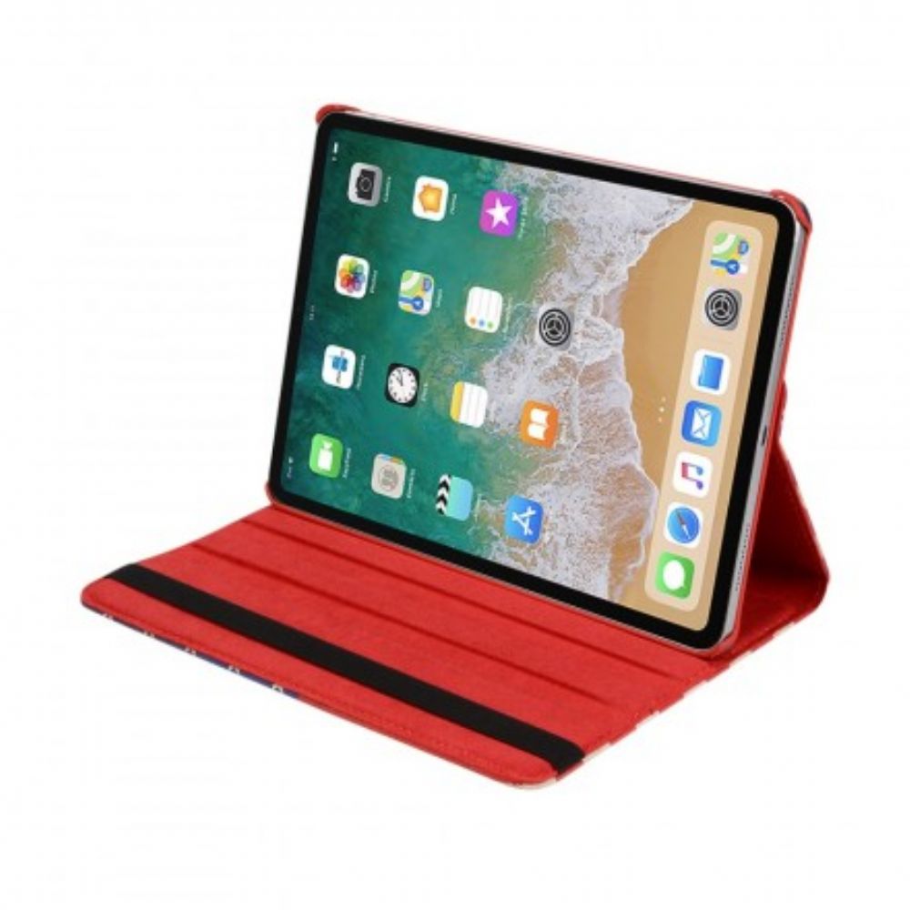 Lederhüllen Für iPad Air (2024) (2024) / Pro 11" Rotierende Amerikanische Flagge