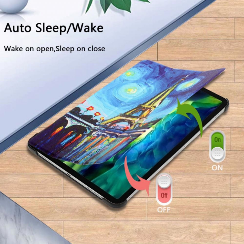 Schutzhülle Für iPad Air (2024) (2024) / Pro 11" Bemalung Des Eiffelturms