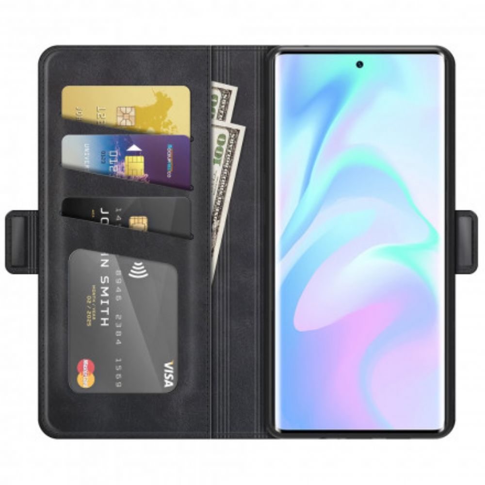 Lederhüllen Für ZTE Axon 30 Ultra 5G Flip Case Klassische Doppelklappe