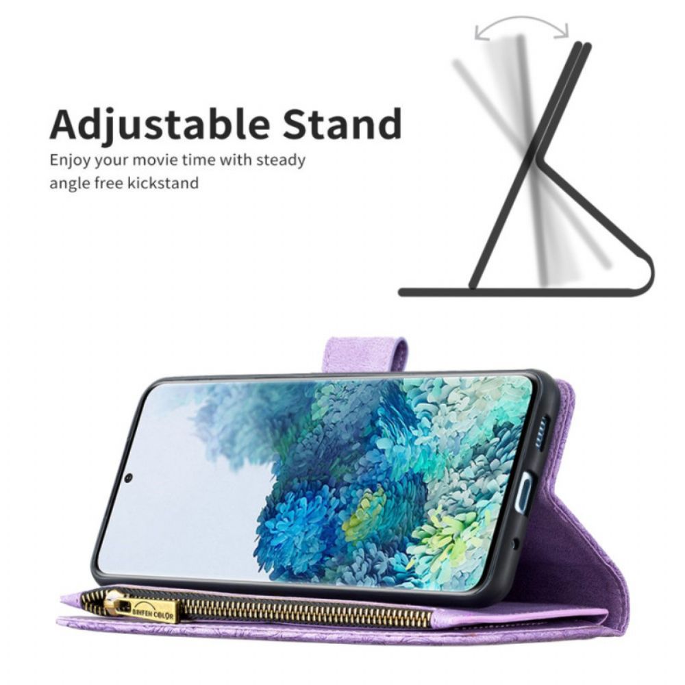 Flip Case Für Samsung Galaxy S20 Plus 4G / 5G Reißverschlusstasche Schmetterling