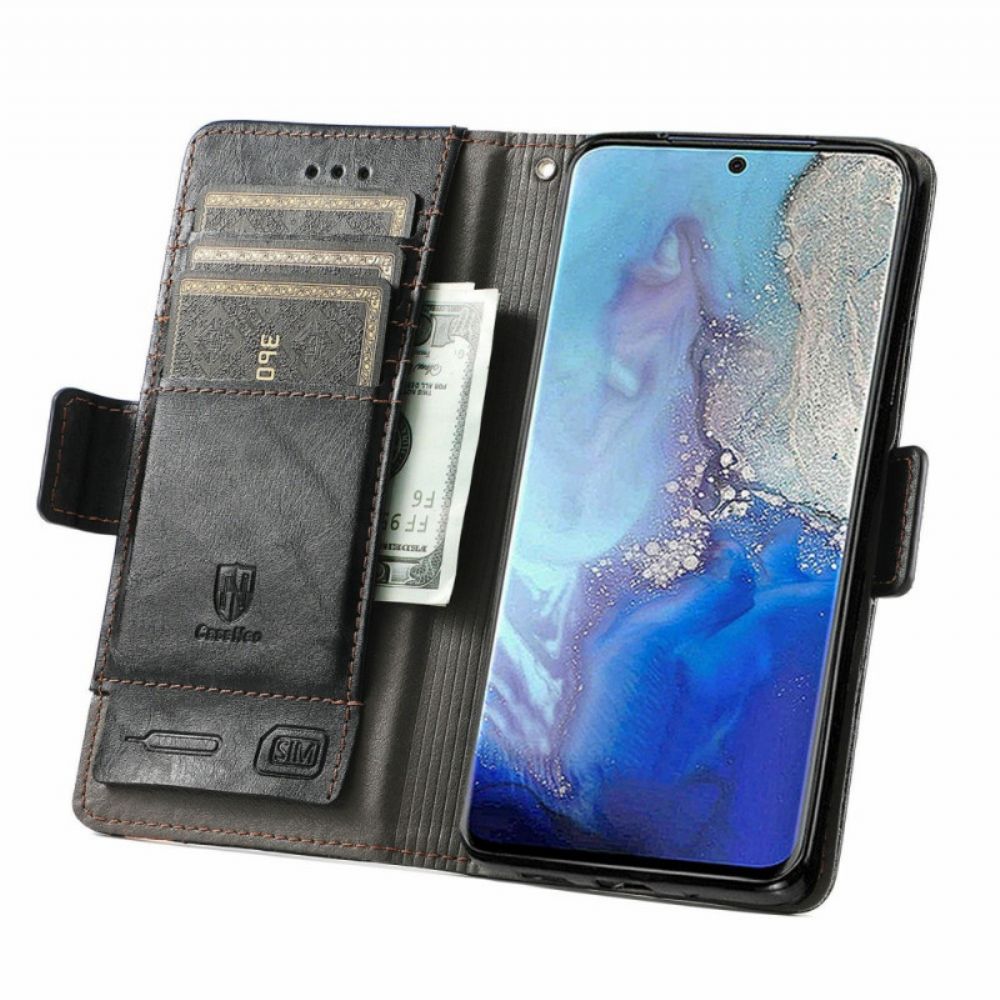 Flip Case Für Samsung Galaxy S20 Plus 4G / 5G Zweifarbiger Doppelverschluss