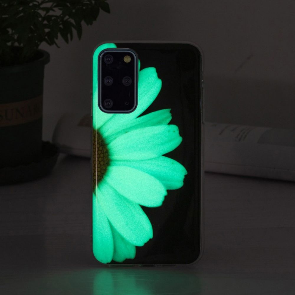 Handyhülle Für Samsung Galaxy S20 Plus 4G / 5G Fluoreszierende Blumenserie