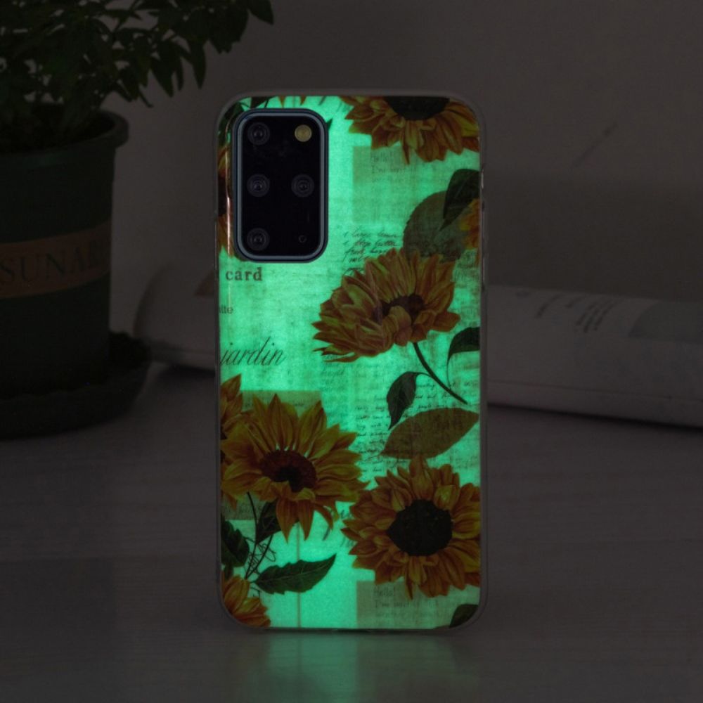 Hülle Für Samsung Galaxy S20 Plus 4G / 5G Fluoreszierende Sonnenblumen