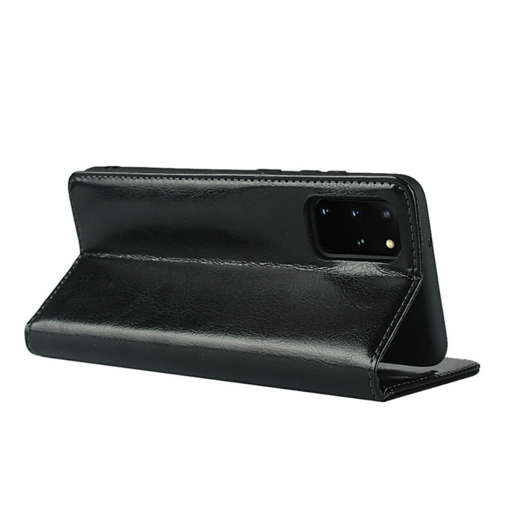 Schutzhülle Für Samsung Galaxy S20 Plus 4G / 5G Flip Case Echtes Leder