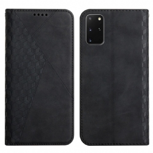 Schutzhülle Für Samsung Galaxy S20 Plus 4G / 5G Flip Case Geo-leder-effekt