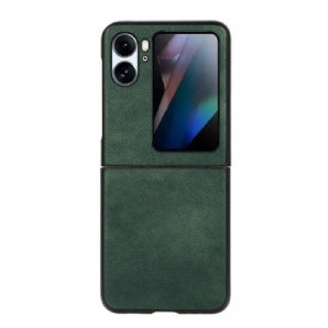 Handyhülle Für Oppo Find N2 Flip Flip Case Lederstruktur