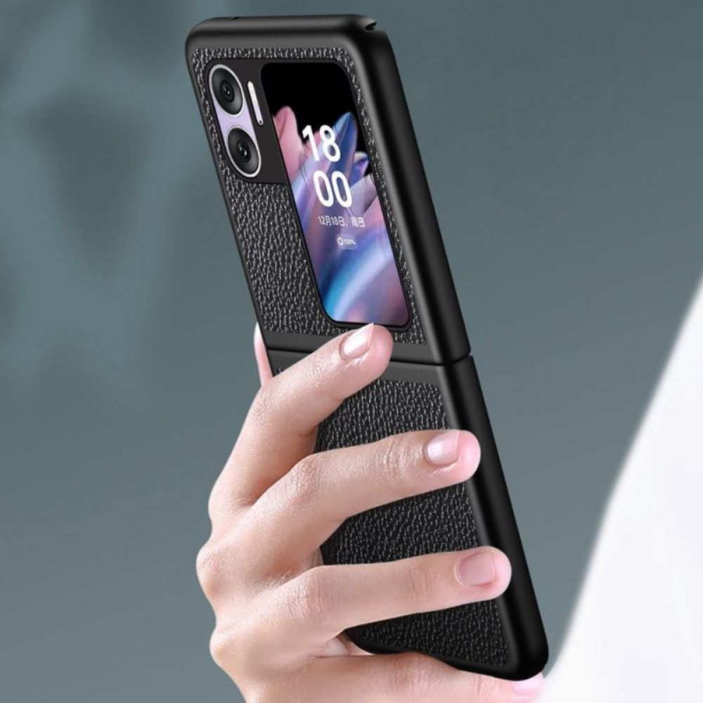 Handyhülle Für Oppo Find N2 Flip Flip Case Litschi-kunstleder