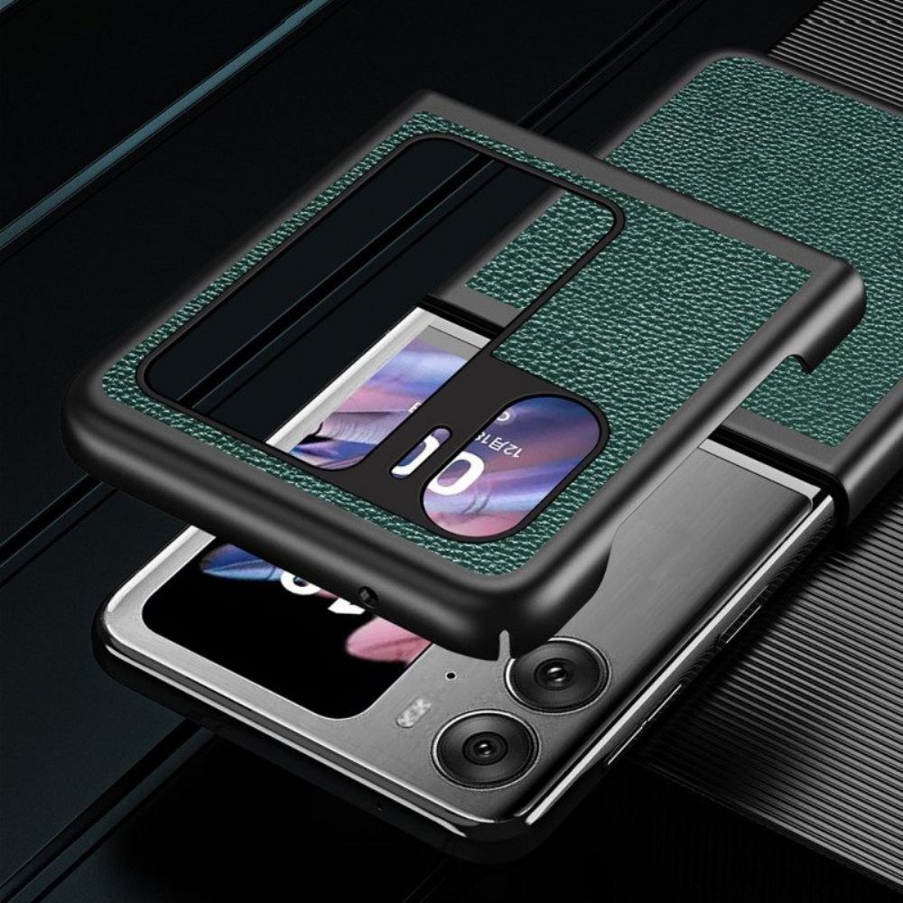 Handyhülle Für Oppo Find N2 Flip Flip Case Litschi-kunstleder