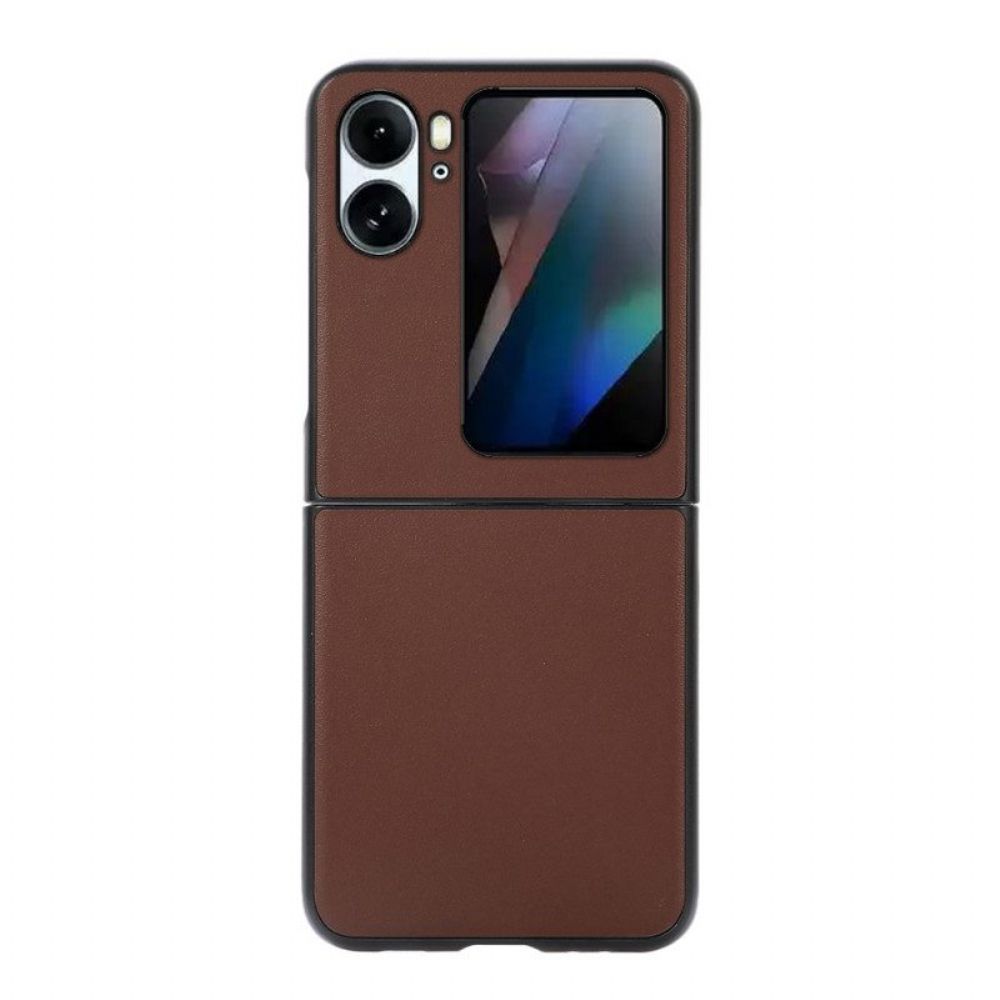 Hülle Für Oppo Find N2 Flip Flip Case Echtes Leder