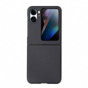 Hülle Für Oppo Find N2 Flip Flip Case Echtes Litschi-leder