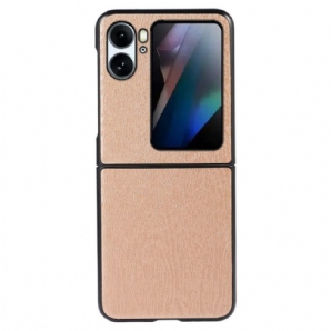 Hülle Für Oppo Find N2 Flip Flip Case Stil: Leder In Holzoptik