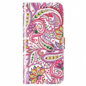 Flip Case Für Xiaomi 12 Lite Mit Kordel Riemchen-paisley-muster